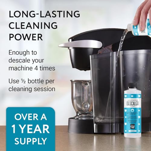 Universal Coffee Maker Descaler & Limescale Remover Solution - 2-Pack (8 oz)