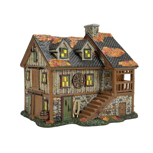 Sleepy Hollow Stables Halloween Lit Village Building - Ceramic Decor (8.58")