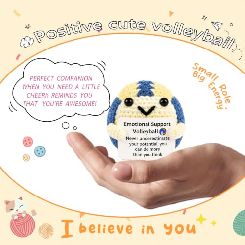 Handmade Crochet Volleyball Doll - Cute Volleyball Gift for Players & Moms