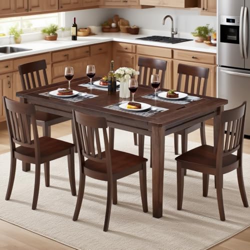 63-inch Solid Wood Board Game Table with Removable Dining Top