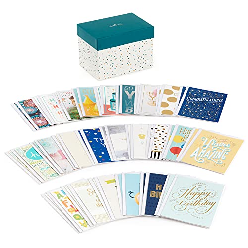 Hallmark All Occasion Cards Assortment?48 Cards and Envelopes with Card Organizer Box (Polka Dots)