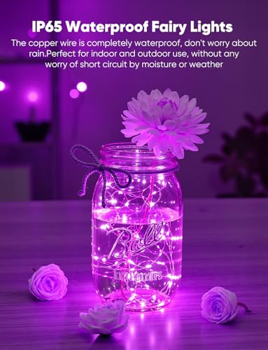Brightown 14 Pack 6 Color Battery Operated LED Fairy String Lights - Waterproof