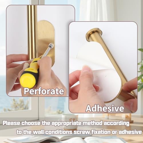 Adhesive Curtain Holdbacks, Stainless Steel Wall Hooks for Drapes, 2 Pack