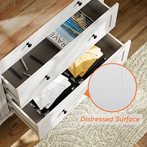 Farmhouse Executive Desk and 72-Inch Tall Bookcase Set with Charging Station