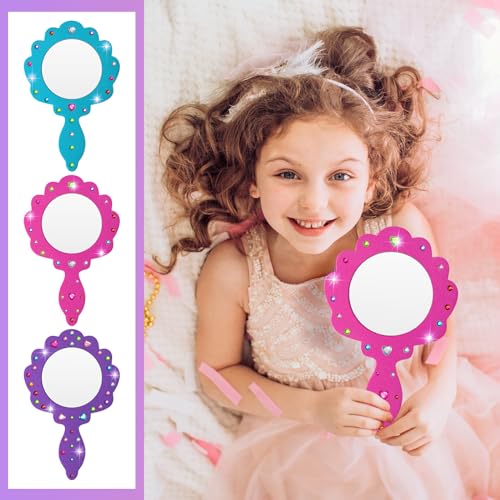 20-Piece DIY Mermaid Mirror Craft Kit for Kids Party Decorations