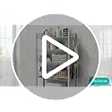 Hodonas 4-Tier Over The Toilet Storage Shelf - Gray, Adjustable, 67" Tall