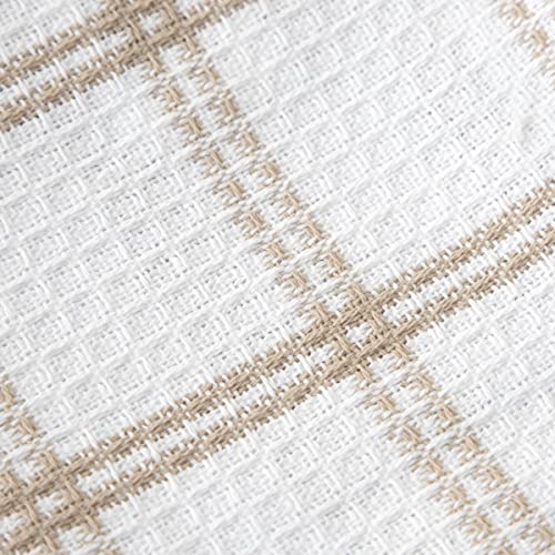 100% Cotton Waffle Dish Cloths 12x13 Inch - Absorbent Kitchen Towels (4-Pack)