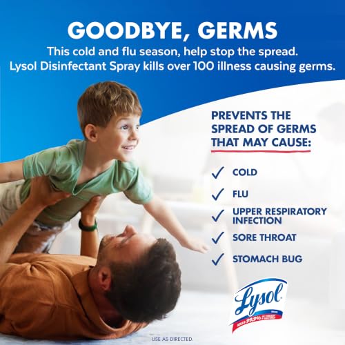Lysol Disinfectant Spray Crisp Linen 19 Fl Oz Pack of 2
