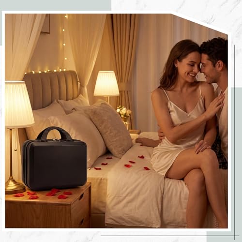 Lockable Storage Box with Combination Lock, Discreet Travel Organizer Case