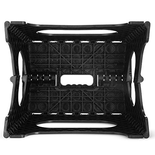11-Inch Folding Step Stool - Lightweight Anti-Slip Sturdy Stool for Adults