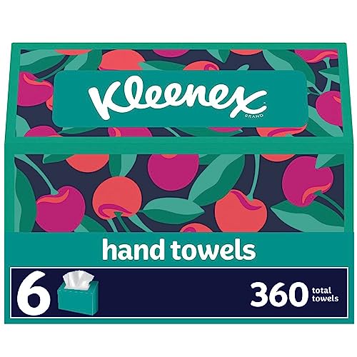 Kleenex Disposable Paper Hand Towels, Cloth-Like Softness, 360 Total Tissues