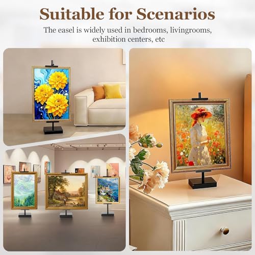 16-Inch Adjustable Tabletop Easel Stand, Metal Display for Art and Photos
