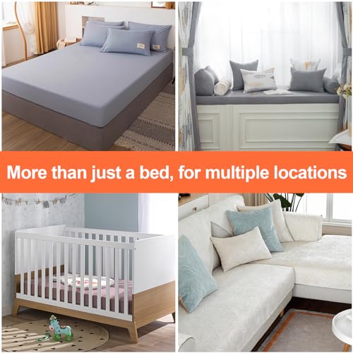 8 Pcs Adjustable Bed Sheet Straps with Metal Clips - Non Slip Fitted Sheet Clips for Mattress, Sofa, Tablecloths