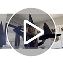 12 PCS Black Floating Witch Hats with Hanging Cord for Halloween Decor