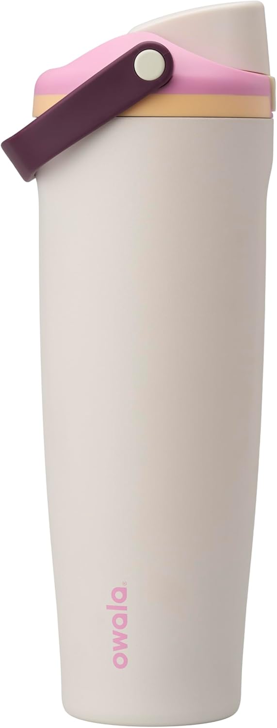 Owala FreeSip Sway Insulated Stainless Steel Water Bottle - 40oz, Two-Way Spout & Built-In Straw, BPA Free | Perfect for Travel, School & Sports