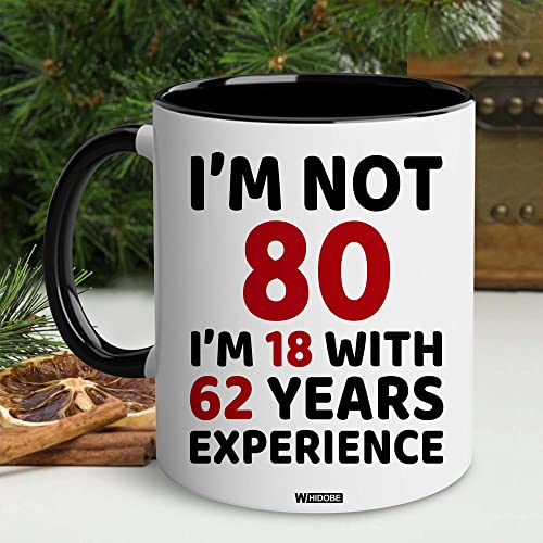 80th Birthday Mug for Men Women - 80th Variation - Gift for Grandma Grandpa Mom Dad