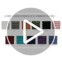 Chakir Turkish Linens 4-Piece Bath Towel Set, 100% Cotton Gray