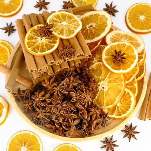 Natural Stovetop Simmer Pot Kit - Dried Orange, Cinnamon & Star Anise