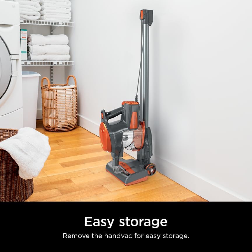 Shark HV302 Rocket Pet Corded Stick Vacuum - Lightweight, Swivel Steering for Carpets & Hard Floors | Includes Hand Vacuum & Tools in Orange