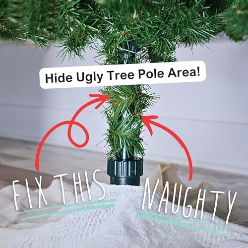Realistic Wood Bark Wrap Cover for Artificial Christmas Tree Poles