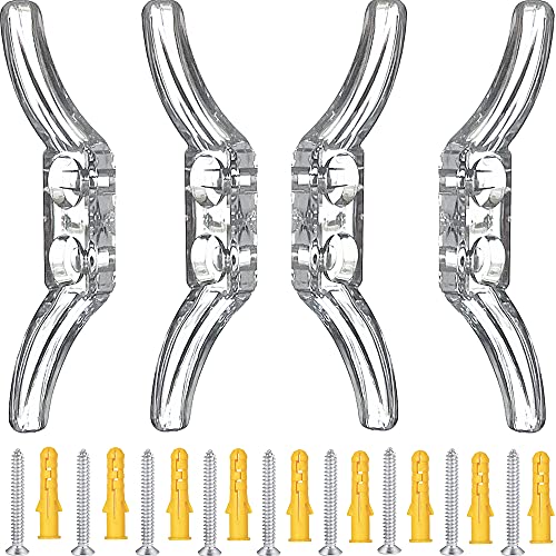 4pcs Clear Blind Cord Safety Cleats with Screws for Window Blinds