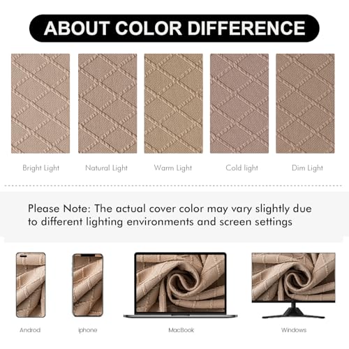 Waterproof Chair Seat Covers Set of 4 | Jacquard Removable & Washable