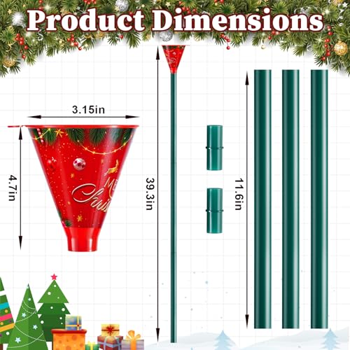 39.3" Christmas Tree Watering Funnel & Long Tube System for Live Trees