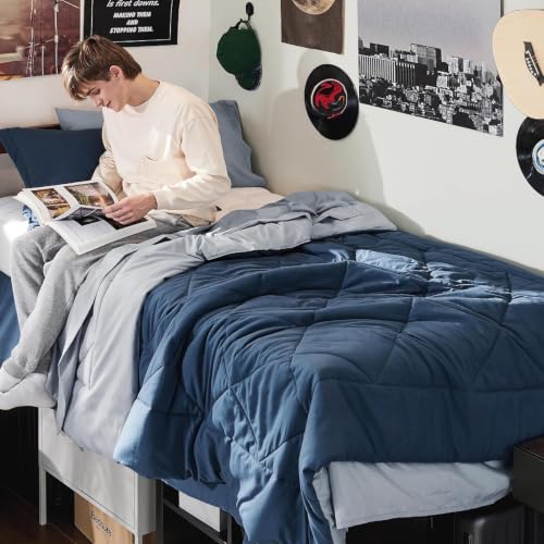 Twin XL Comforter Set - Reversible 5-Piece All-Season Bedding Set with Sheets