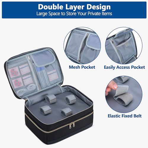 Lockable Discreet Storage Bag with Combination Lock and Dividers