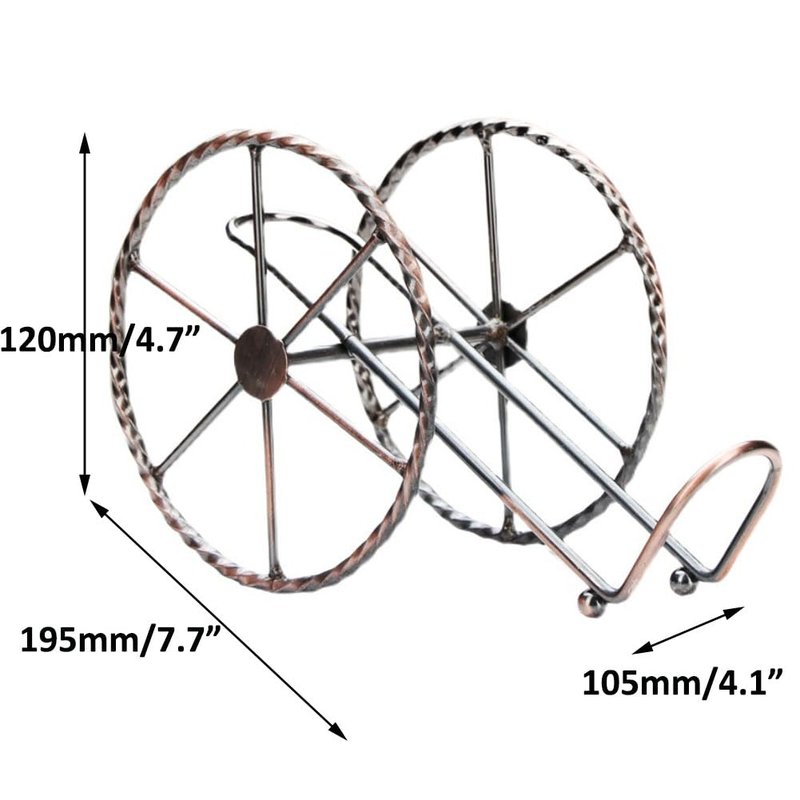 kaileyouxiangongsi Countertop Wine Rack, for Wine Storage - Red Bronze Metal Wine Rack for Living Room, Dining Room, Wine Cellar, Bar