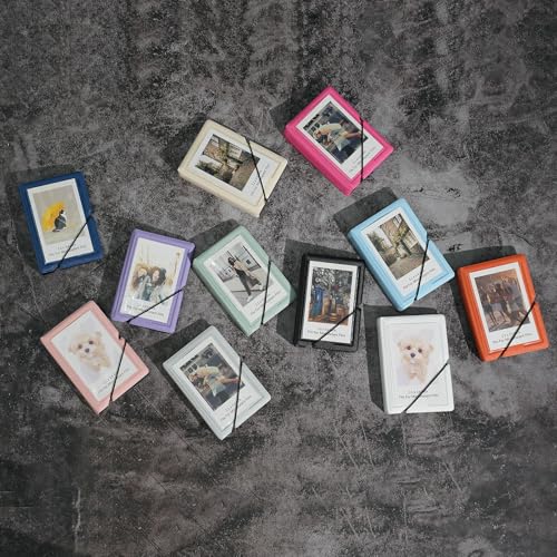 2x3 Mini Photo Album, 28-Pocket Portable Wallet Album for Instant Photos