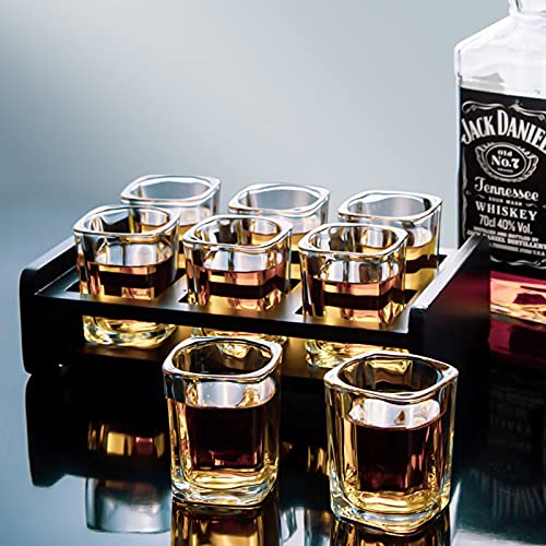 Vivimee 30 Pack Heavy Base Square Shot Glasses 2.2 oz for Liquor & Espresso