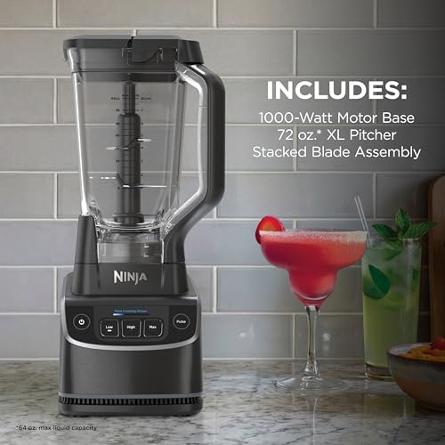 Professional 1000W Ice Crushing Countertop Blender with 72 oz Pitcher