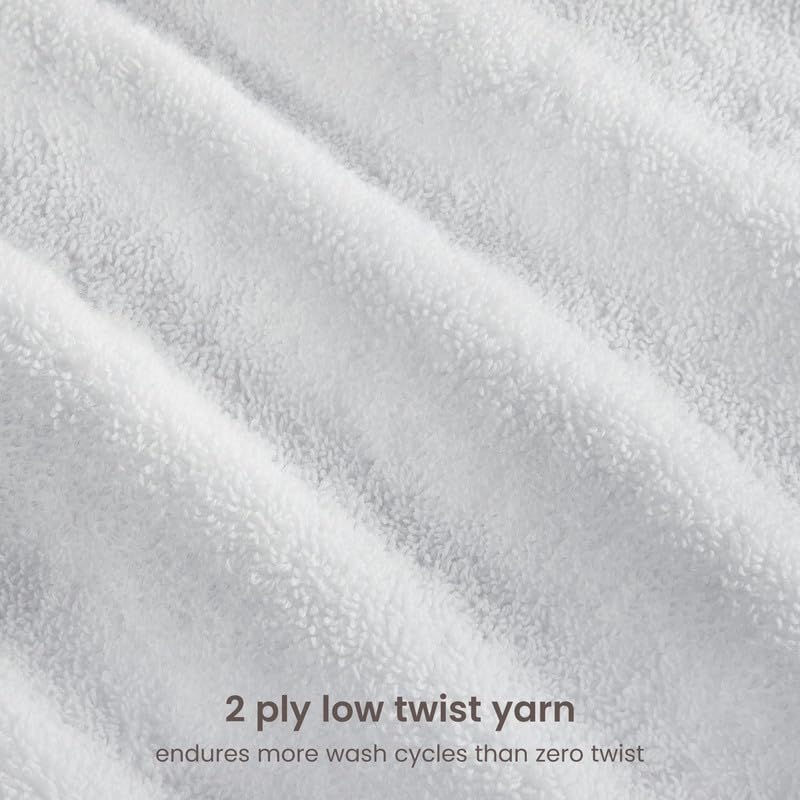 Organic Cotton Bath Sheet Set - 700 GSM Oversized Bath Towels, 2-Pack