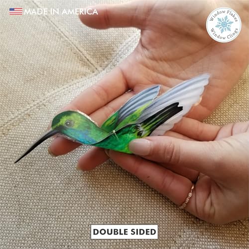 Hummingbird Window Clings - 4-Pack Bird Strike Prevention