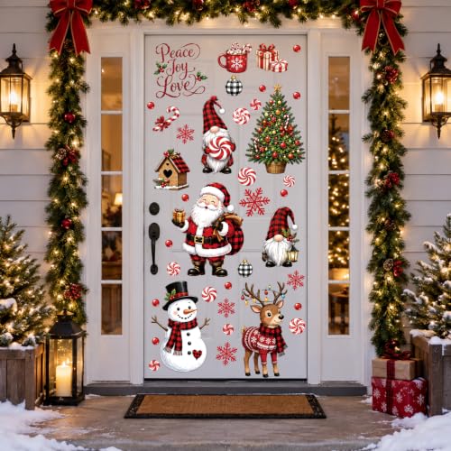 119 PCS Christmas Wall Decals Vinyl Stickers Holiday Decor for Home & Classroom