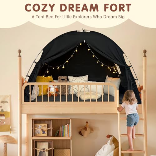 Kids Indoor Privacy Bed Tent - Breathable Playhouse & Sleep Canopy