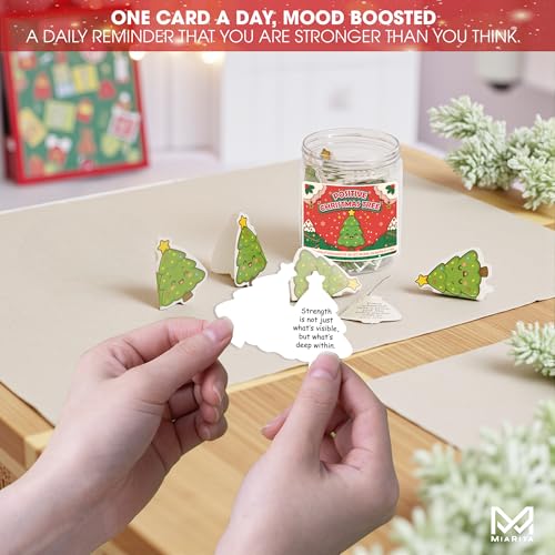 Miarita Mia-nt-positive Christmas Tree Jar – Holiday Affirmation Cards Gift Set