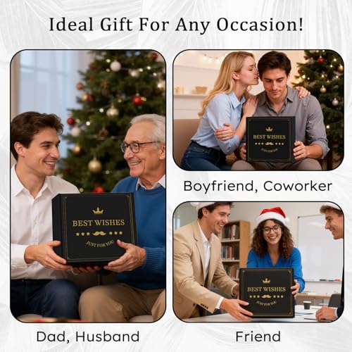 Giftota Black Handyman Gift Set for Men - Funny Fix-It Themed Gift for Dad, Husband, Boyfriend, Coworker