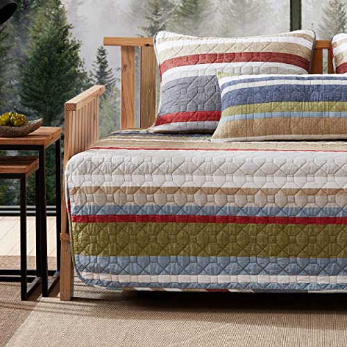 4-Piece Cotton Daybed Cover Set - All-Season Quilted Lodge Bedding