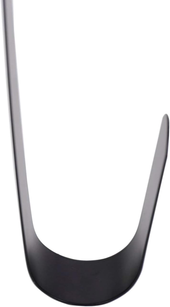 Sattiyrch 12" Wreath Hanger - Durable Steel Over-The-Door Hook for Front Door | Black Finish