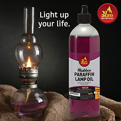 Purple Paraffin Lamp Oil - Smokeless & Odorless Clean Burning Fuel, 32 oz