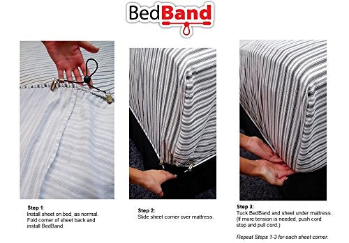 Patented Bed Sheet Holder Gripper - 4 Pack USA Made