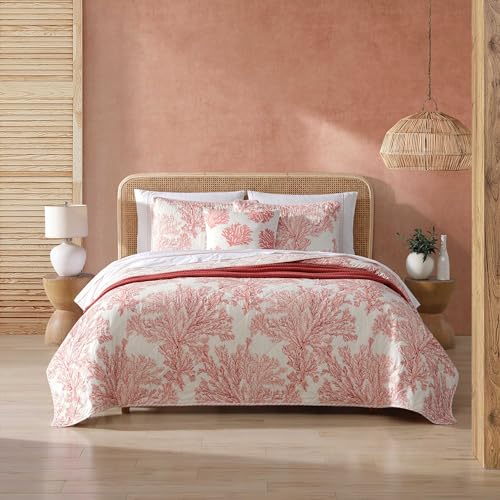 Reversible Twin Quilt Set - 100% Cotton Bedding with Sham