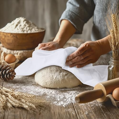 White Flour Sack Towels 12 Pack - 100% Cotton Kitchen Tea Towels (28 x 28")