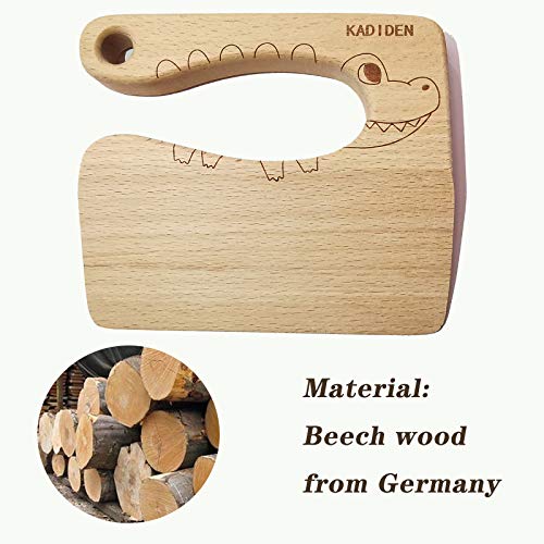 Wooden Kids Cooking Knife Safe Vegetable and Fruit Cutter for Toddlers