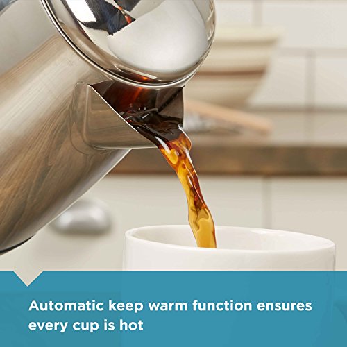 8-Cup Stainless Steel Electric Coffee Percolator with Keep Warm Feature