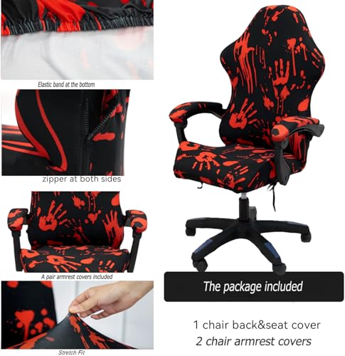 Gaming Chair Covers Stretch Slipcovers with Armrest Protectors