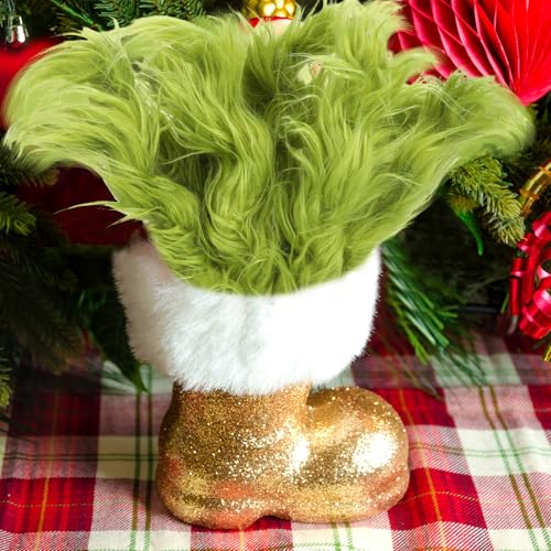 10 Pcs Lime Green Furry Christmas Tree Topper Picks, Classic - Thiccywoov