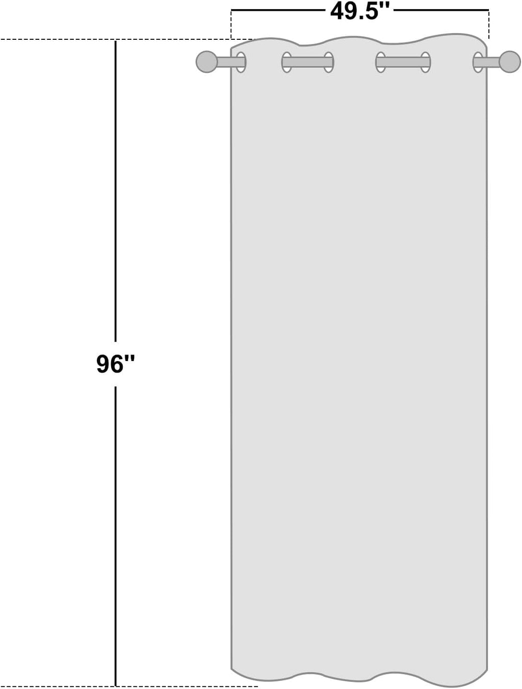 NICETOWN Moroccan Blue Blackout Curtains - 96" Long Sound Reducing & Heat Blocking Panels | 55" Wide, 2 Pieces